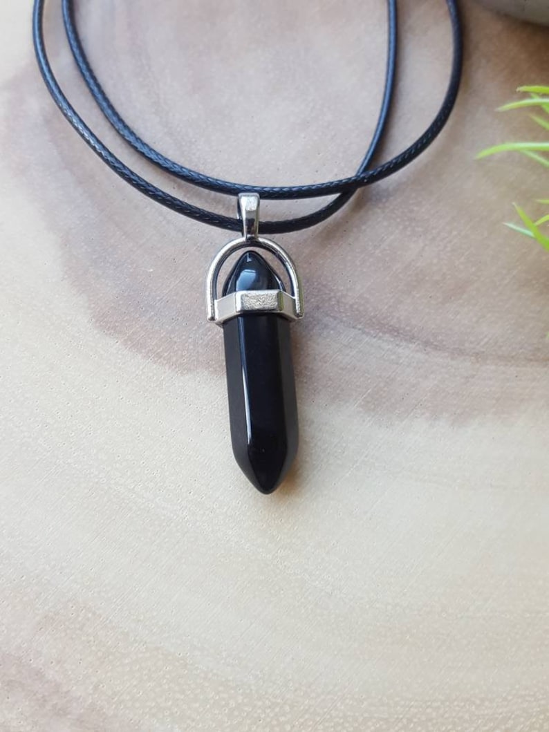 black obsidian necklace black obsidian necklace