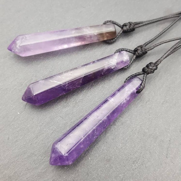 Pendentif amethyste pour homme et femme