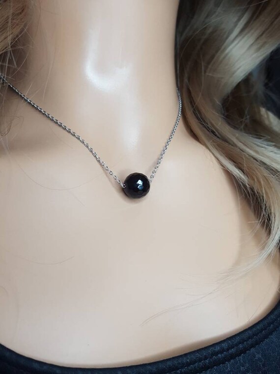 Real black clearance onyx necklace
