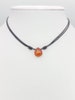 Carnelian necklace Real Carnelian crystal jewelry Natural Carnelian teardrop pendant Adjustable cord necklace Carnelian crystal necklace 
