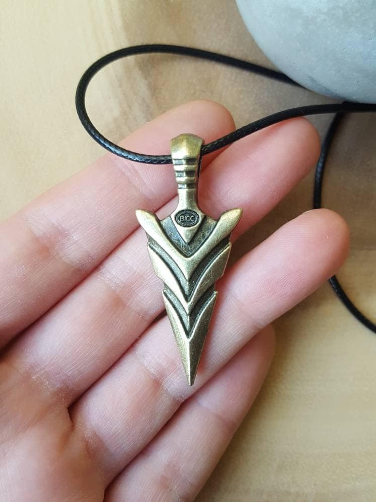 Mens Arrowhead Necklace for Men Arrow Pendant Boho Necklace Etsy