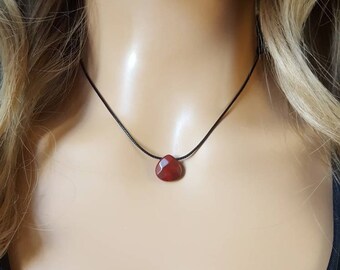 SatinCrystals Jasper Red Necklace 32 Specialty One-of-Kind Rectangle Beaded Stone Smooth Grounding Energy Knotted S05 SatinCrystals Jasper Red Necklace 32 Specialty One-of-Kind Rectangle Beaded Stone Smooth Grounding Energy Knotted S05
