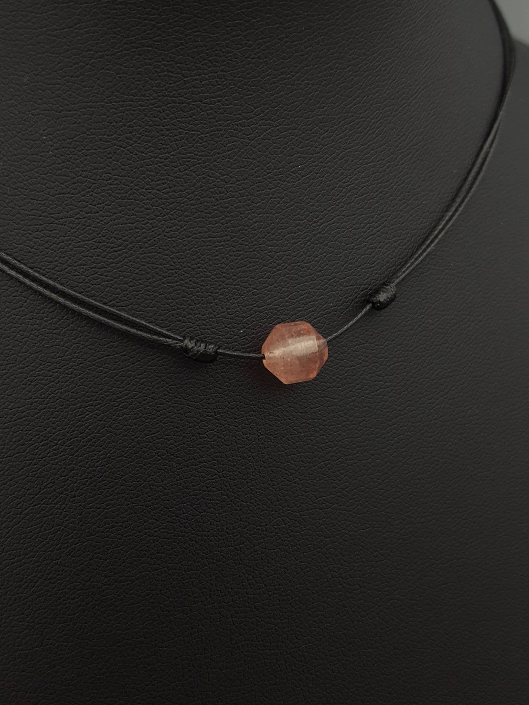 Strawberry Quartz Necklace Strawberry Quartz Jewelry Etsy