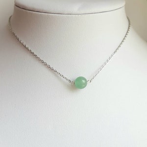 Aventurine necklace Green Adventurine crystal necklace Aventurine jewelry Green stone pendant Green gemstone jewelry Gemstone necklaces