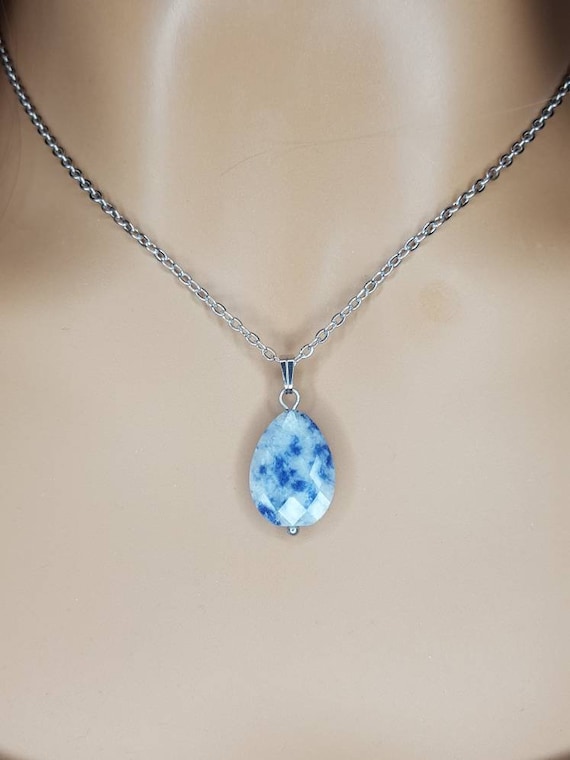 Sodalite crystal sale necklace