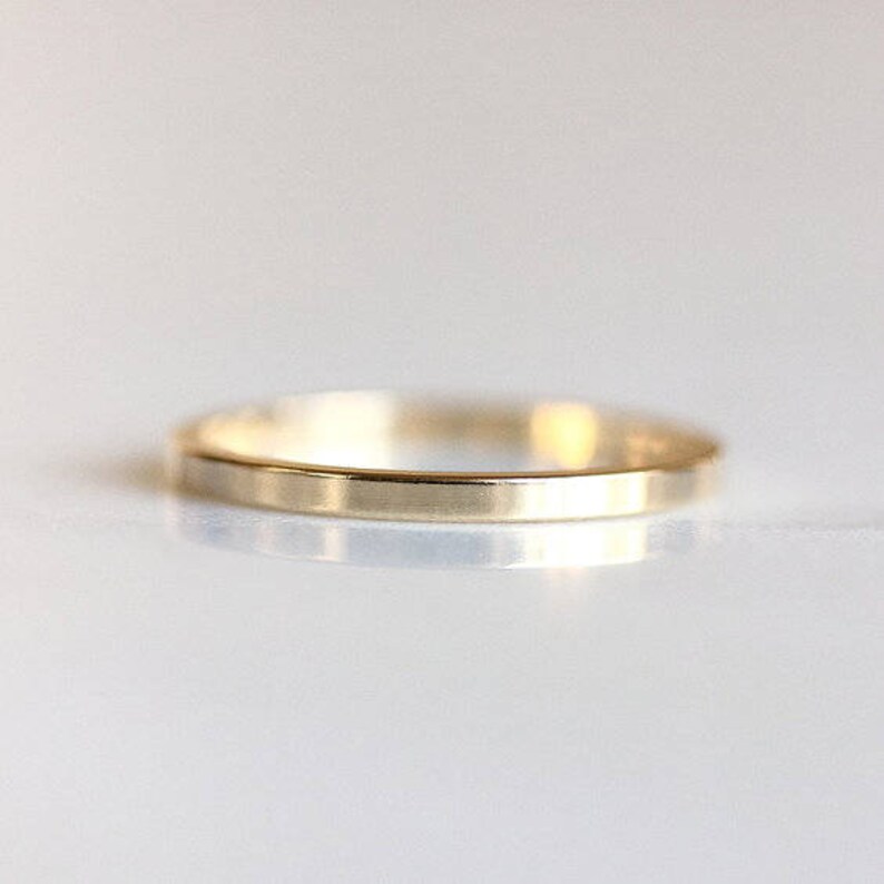 Matte Gold Wedding Band Men's and Women's Matching Etsy