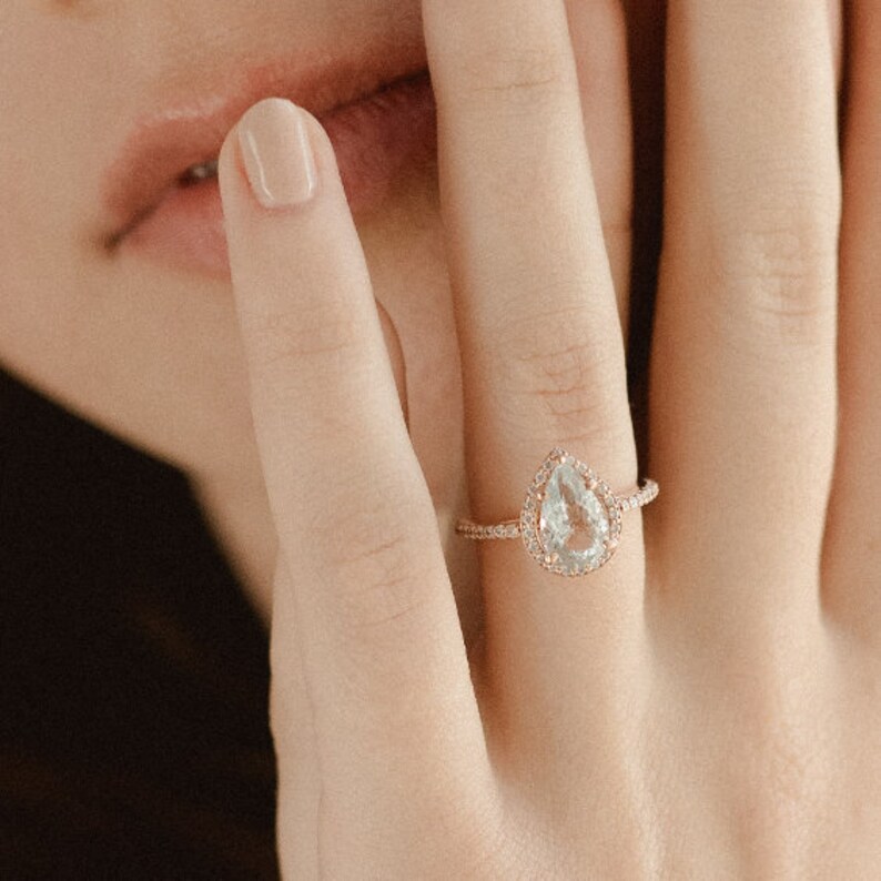 rose gold pear engagement rings rose gold pear engagement rings