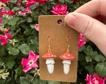 Pendientes de setas de terracota