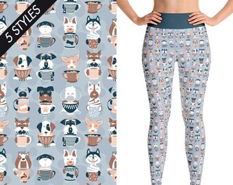 Items Similar To Dogs Leggings Yoga Leggings Yoga Shorts Yoga