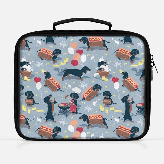 dachshund insulated lunch bag