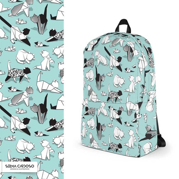 cat print backpack