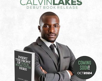 Author Promo Flyer, Book Release Flyer, Book Launch Flyer, Editable Flyer, Speaker Flyer, Social Media Flyer