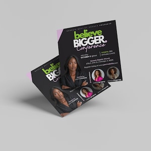 Editable Flyer Template, Women&#39;s Conference, Women&#39;s Ministry Flyer, Business Conference Flyer, Digital Flyer, Speaker Flyer