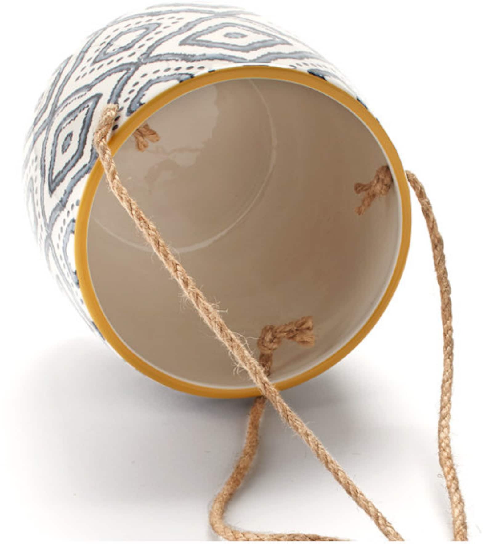 Hanging Ceramic Planters set of 2 Indoor Planters Etsy