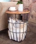 Side Table with Storage ( wooden top), Coffee table 