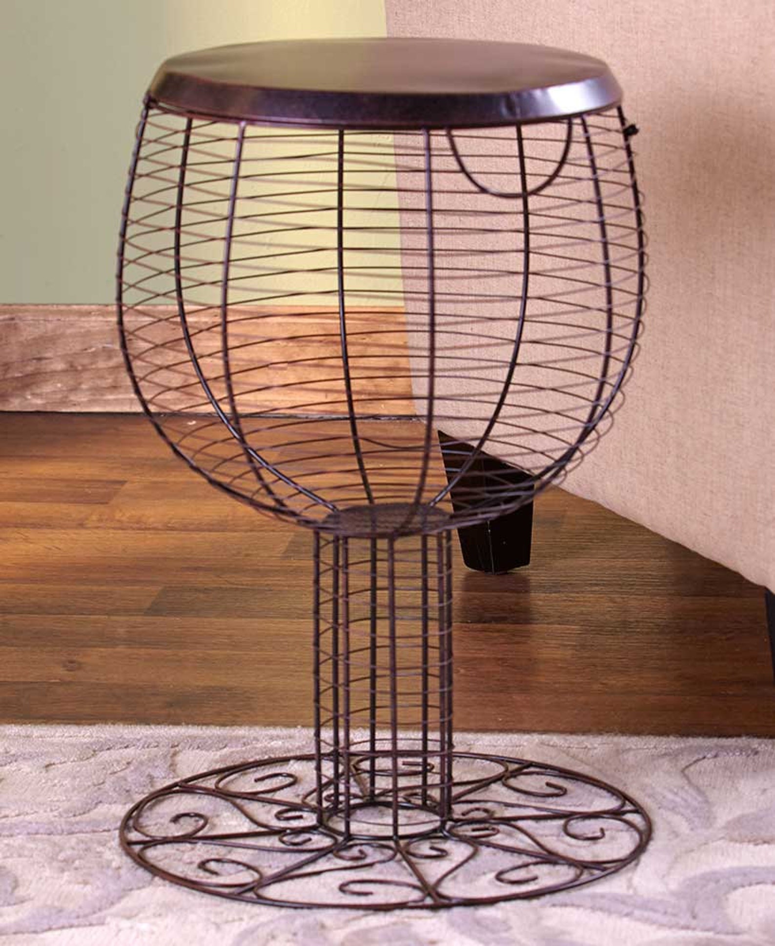 Wine Cork Holder Accent Tables End Tables with Storage Etsy