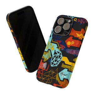 Étui de téléphone tendance pour iPhone Samsung Google Pixel Durable, élégant, mince, solide, coque de téléphone à la mode, cadeau unique, cadeau pratique, art coloré