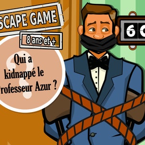 Who kidnapped Professor Azur? - Escape game 8 years and +