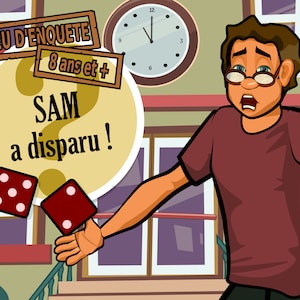 Sam has disappeared! - investigation game for 8 years+
