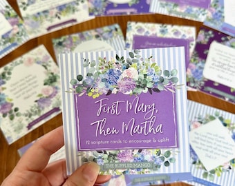 First Mary, Then Martha Scripture Cards (Set of 12)