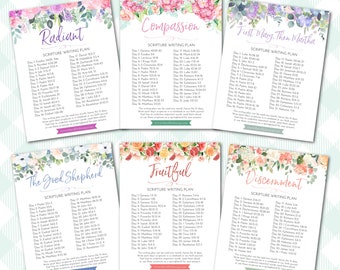 2023 Radiant Scripture Writing Plans (Digital Download) INDIVIDUAL