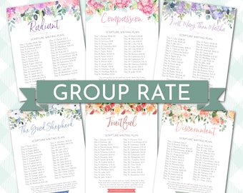 2023 Radiant Scripture Writing Plans (Digital Download) GROUP RATE