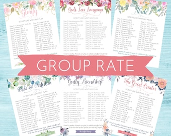 2021 Glorify Scripture Writing Plans (Digital Download) GROUP RATE