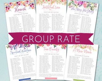 2022 Flourish Scripture Writing Plans (Digital Download) GROUP RATE