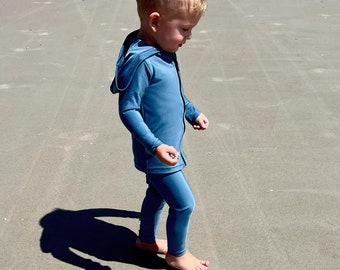 UPF50, Rash Guard, Infant, Baby, Storm Cloud, Long Sleeves, Leggings, Surf Top, Swimsuit, Sun Protective, Swimwear| by ShadeSuits
