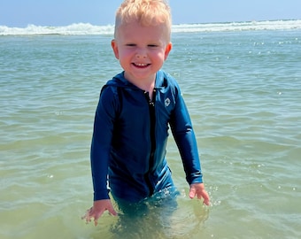 UPF50, Rash Guard, Nourrisson, Bébé, Ciel de minuit, Manches longues, Leggings, Haut de surf, Maillot de bain, Protection solaire, Maillots de bain | par ShadeSuits