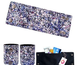 Poignet Portefeuille Forest Floor Bracelet Cuff Bijoux Accessoire Arm Band Money Holder Hidden Pocket Purse Sport Wallet Mains Libres