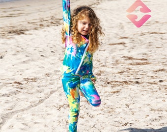 Leggings de bain, leggings de surf, leggings, fleurs aquatiques, vêtements de sport, vêtements de sport, leggings unisexe, maillots de bain modestes, maillots de bain | Par ShadeSuits