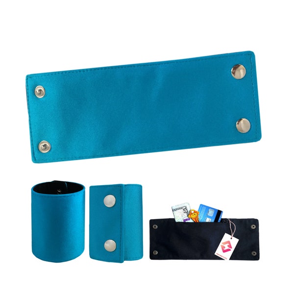 Wrist Wallet Truly Turquoise Bracelet Cuff Jewelry Accessory Arm Band Money Holder Hidden Pocket Purse Sport Wallet Hands Free