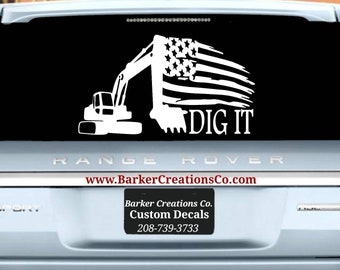 Trackhoe Decal