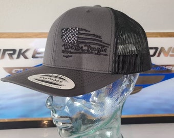 We The People Flag Charcoal Grey Custom Embroidered Snapback Mesh Back Hats - Patriot -USA Flag Snapback - Hat - 2nd Amendment Hat