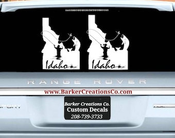 Idaho Decal Fly Fishing Fisherman / Fisherwoman - Fish ID 208 Fly - Idaho Fishing  Exterior Vinyl Decal Sticker - Idaho Decal - 2 Styles