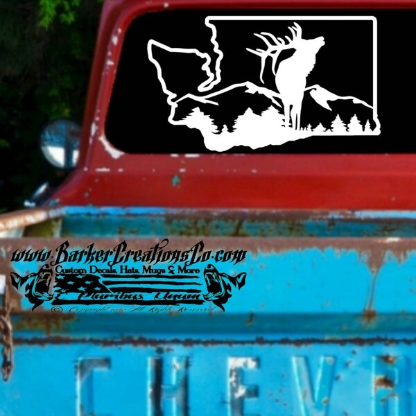 Elk Decal Etsy