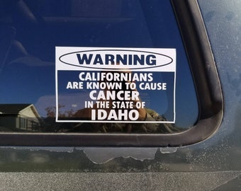 Californians The Newest Invasive Species Bumper Etsy