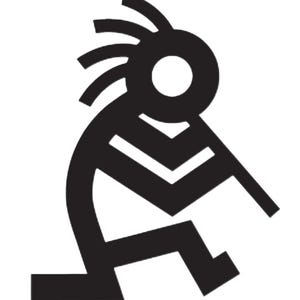 Kokopelli | native symbol |  fertility |  Exterior / Interior Vinyl Decal Bumper Sticker - Various Colors & Sizes