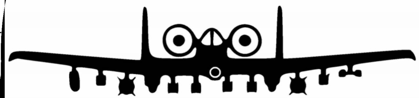 A-10 A10 A 10 Decal Thunderbolt II BRRRT Warthog USAF Plane | Etsy