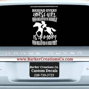 Horse Mom Daughter Decal - Cowgirl Rodeo - Riding- Horses - Horse Decal - Horses Vinyl Decal Sticker Various Colors & Sizes