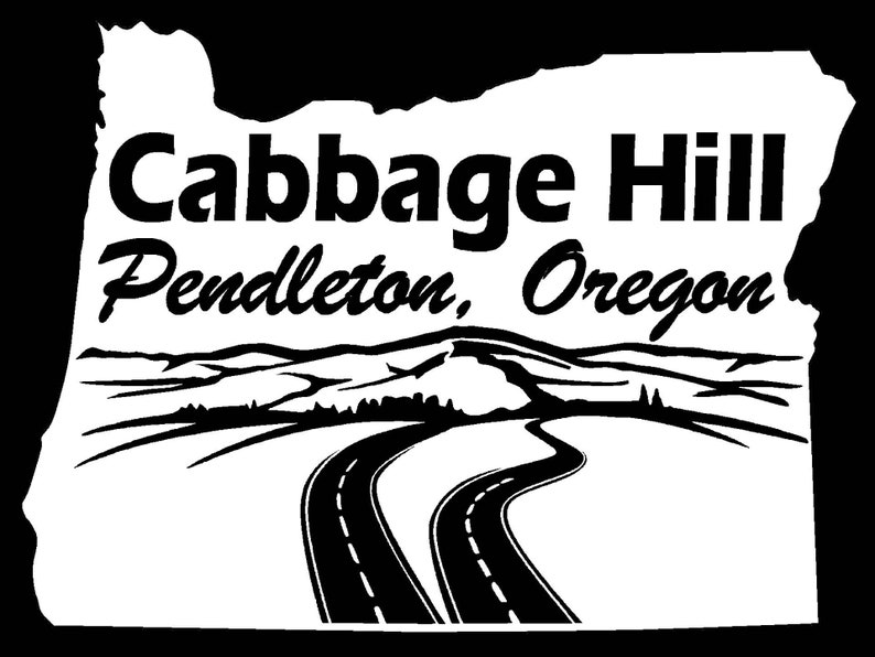 Oregon Pendleton Cabbage Hill Decal Eastern Oregon OR Etsy
