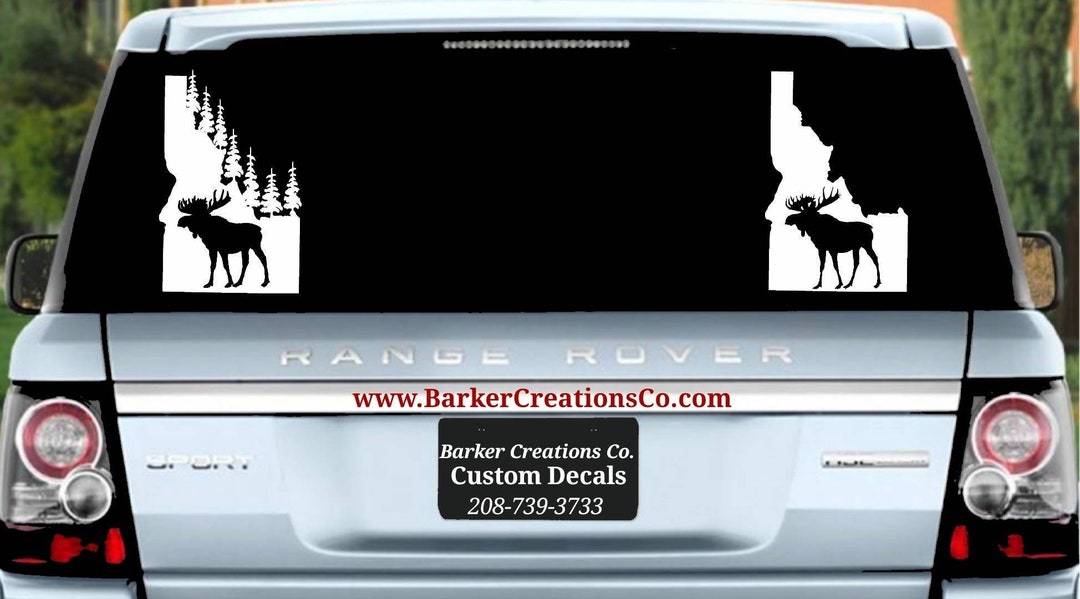 Idaho Moose Decal 2 Styles Idaho Moose or Idaho Moose and Etsy