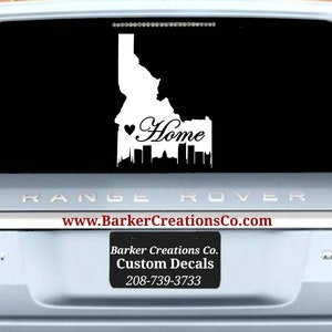 Idaho Decal - Boise / Treasure Valley / Idaho / Boise Home - Die Cut Exterior Vinyl Decal Sticker