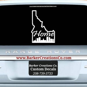 Idaho Decal - Boise / Treasure Valley / Idaho / Boise Home Outline - Die Cut Exterior Vinyl Decal Sticker
