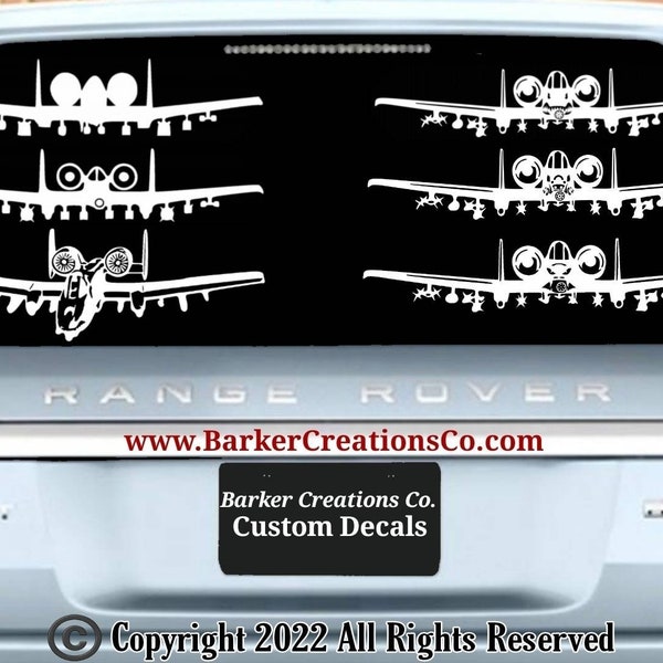 A 10 Warthog Car Decal Etsy