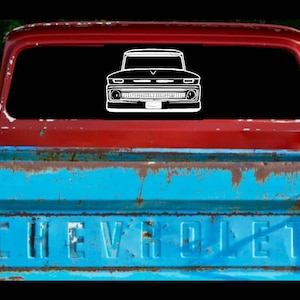 1960-1966 Chevy Chevrolet C10 - C10 Lowlife - Chevy / GMC Grill Art - Interior/Exterior Vinyl Decal Sticker Various Colors / Sizes