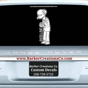 Simpson's Decal - Montgomery Burns - Excellent - Bart Marg Homer Lisa Decal - Vinyl Exterior Decal Sticker - Various Colors and Sizes