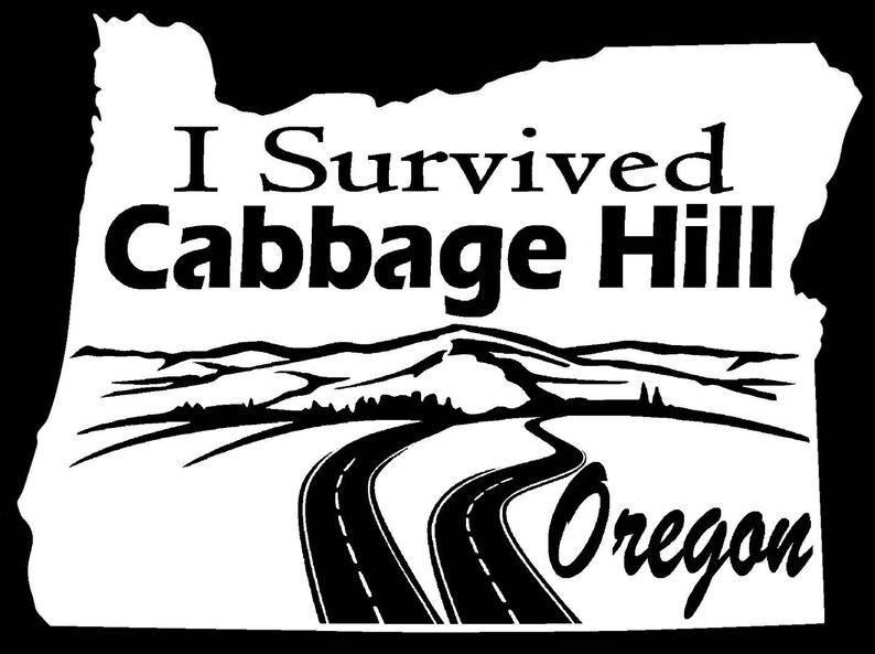 Oregon Pendleton Cabbage Hill Decal - Eastern Oregon - OR - Die Cut ...
