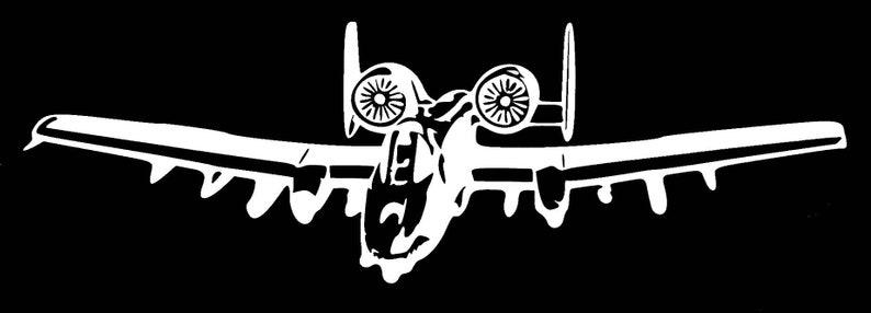 A-10 Decal Thunderbolt II BRRRT Warthog USAF Plane Sticker Die | Etsy